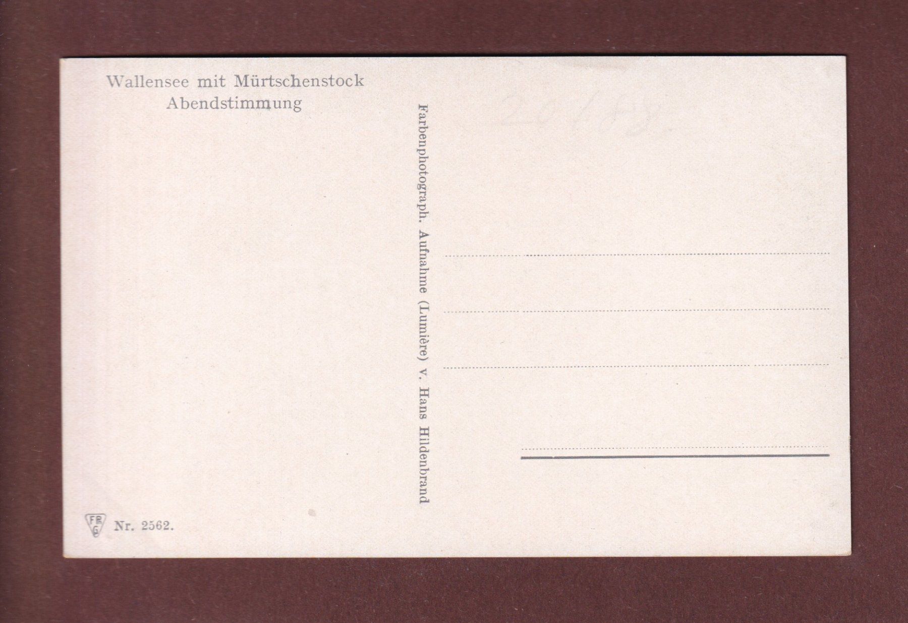 Ansichtskarten: WALENSEE - Mürtschenstock - Abendstimmung – Gebraucht aus Pully von nicecards-shop 1