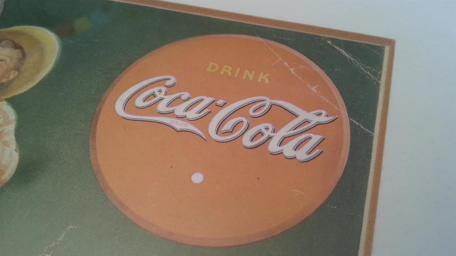 Poster & Bilder: Original US Coca Cola Werbung 1930er Jahre – Gebraucht aus Gossau ZH von peabo 1