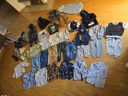 XXL Jungen Kleiderpaket Herbst/Winter Gr. 86/92 | 45+ Teile 