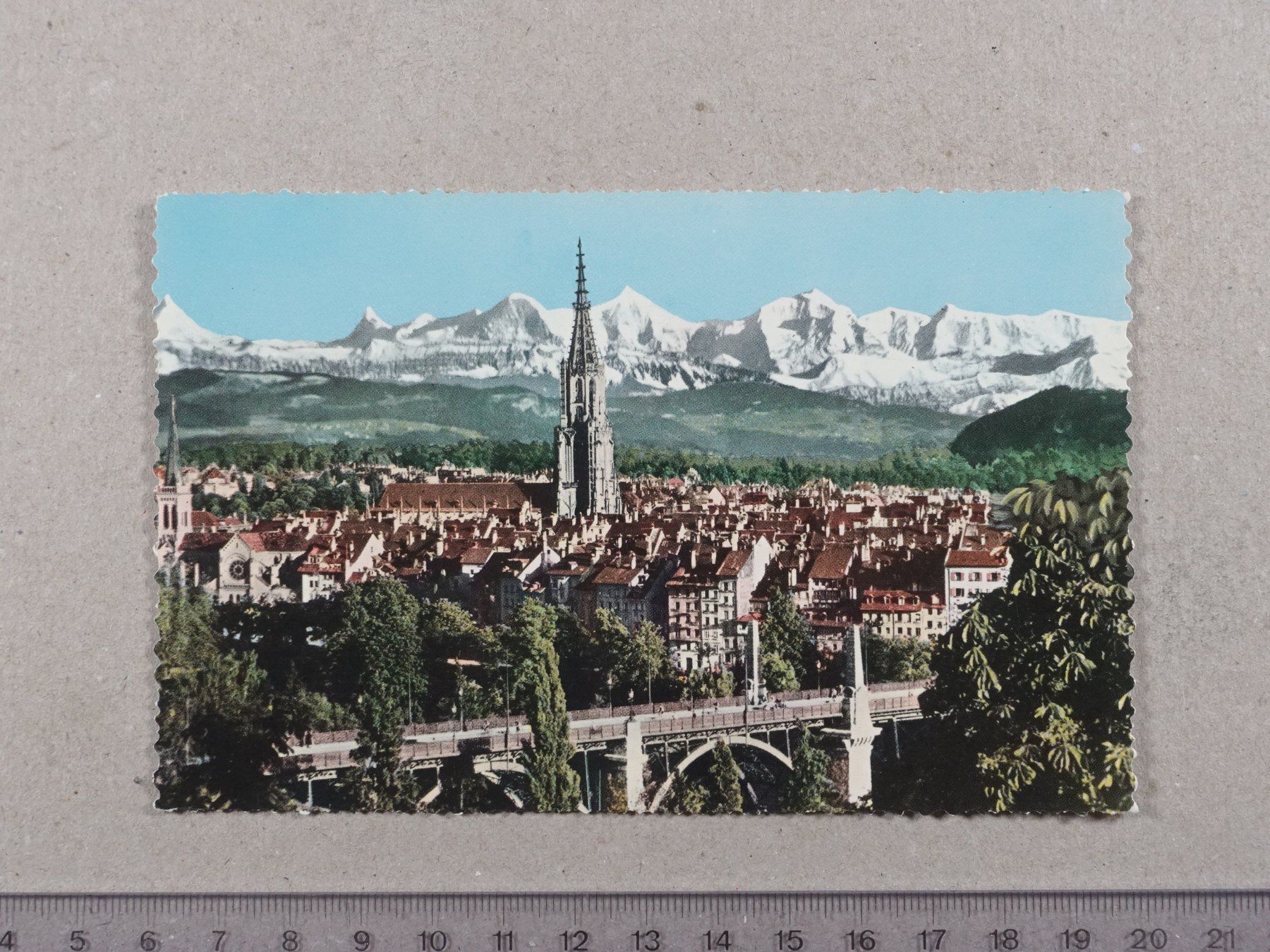 Cartoline postali: Bern und die Alpen – Usato da Lenzburg venduto da fh1