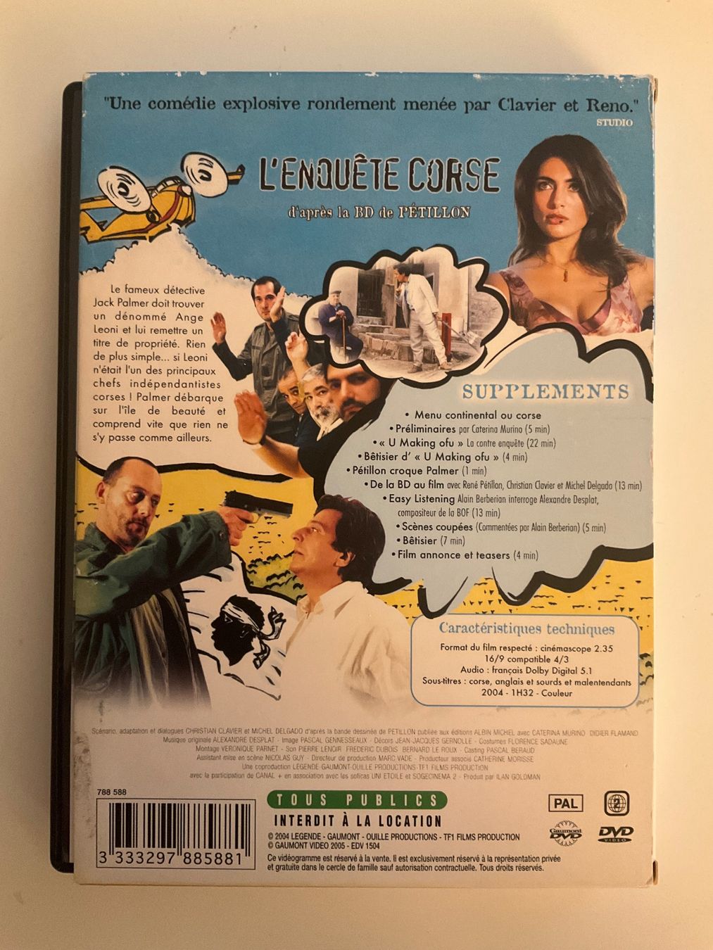 Tutti i DVDs: DVD L'enquête Corse – Usato da Veyrier venduto da Deniro2 1