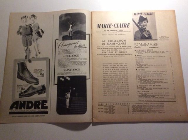 Riviste & Magazine: Marie-Claire Magazine - 1937 – Usato da Genève venduto da edelweiss1900 1