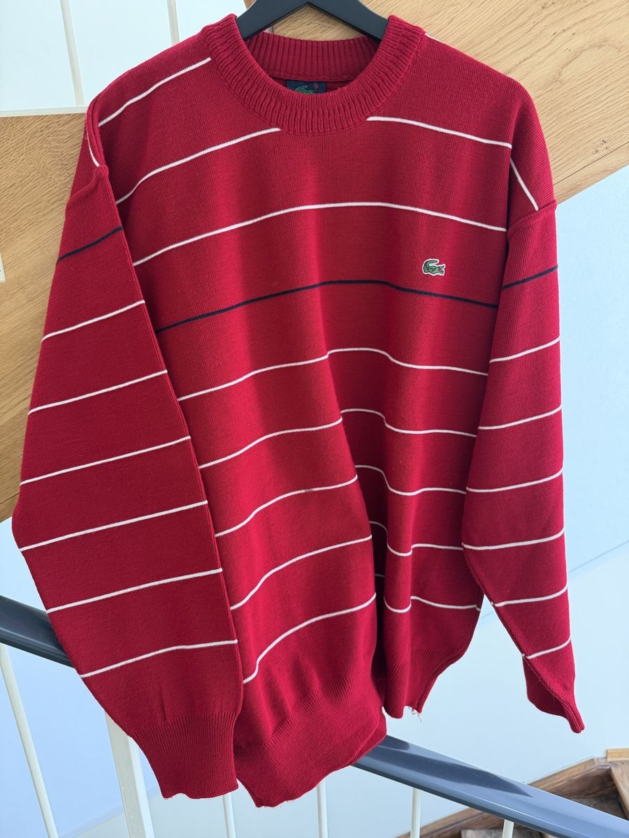 Lacoste Pullover & Sweatshirts: Lacoste Pullover rot gestreift Grösse XL – Gebraucht aus Uetikon am See von ansi2601 1