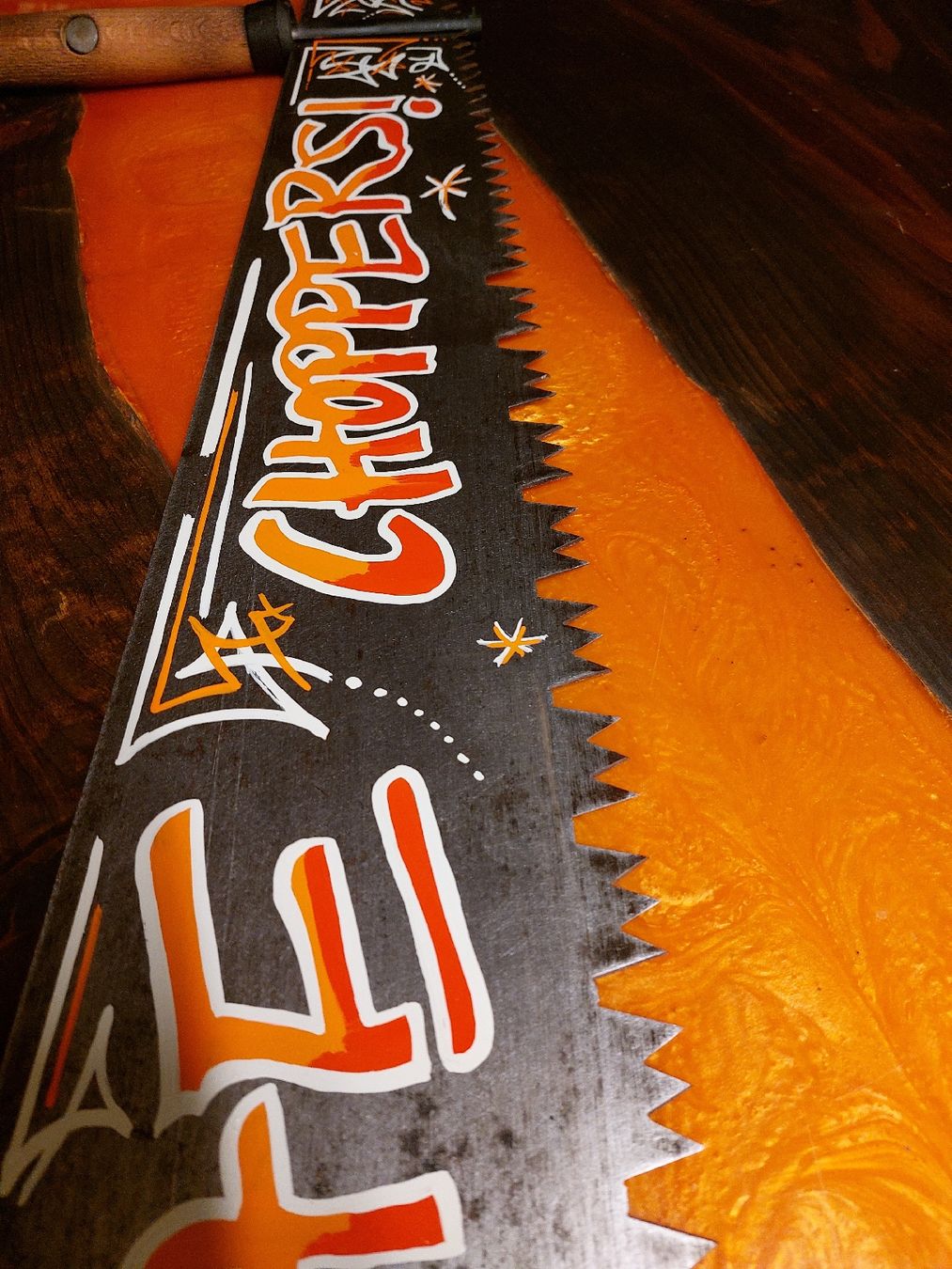 Pinsel: Alte Säge'' Save the Chopper s! ". Handmade Pinstriping CH. – Gebraucht aus Willisau von Pzm81 5