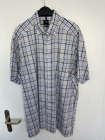 Olymp Hemd kurzarm kariert Luxor modern fit Grösse 45