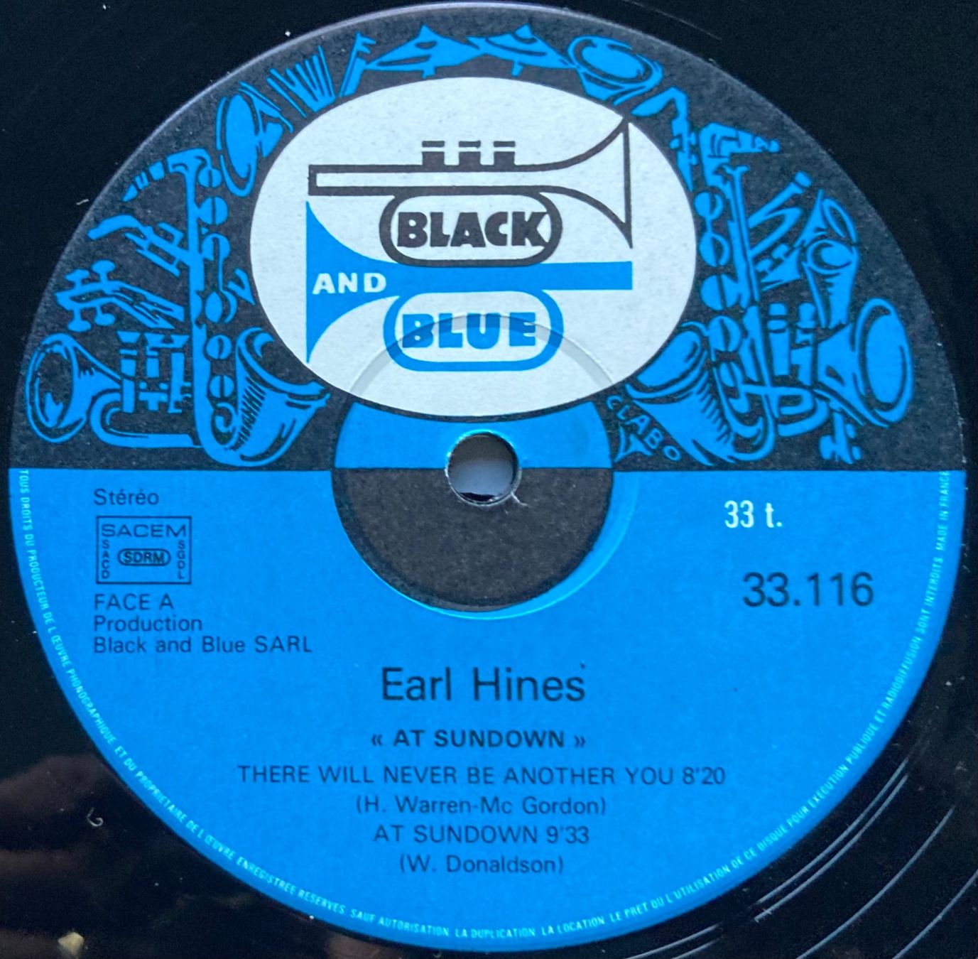 Vinyles: EARL HINES - AT SUNDOWN – D'occasion à Poliez-Pittet par Newtown-Records 2