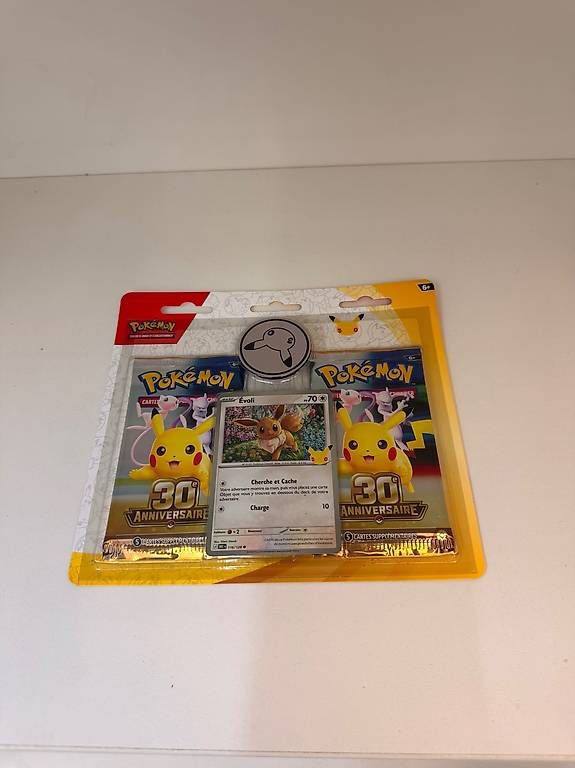 Carte collezionabili: Pokémon 30th, Pack 2 boosters Evoli FR  – Nuovo e nell'imballaggio originale da Bottens venduto da cle_w6sy