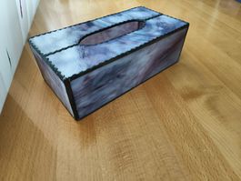 Vintage Tiffany-Glas-Taschentuchbox