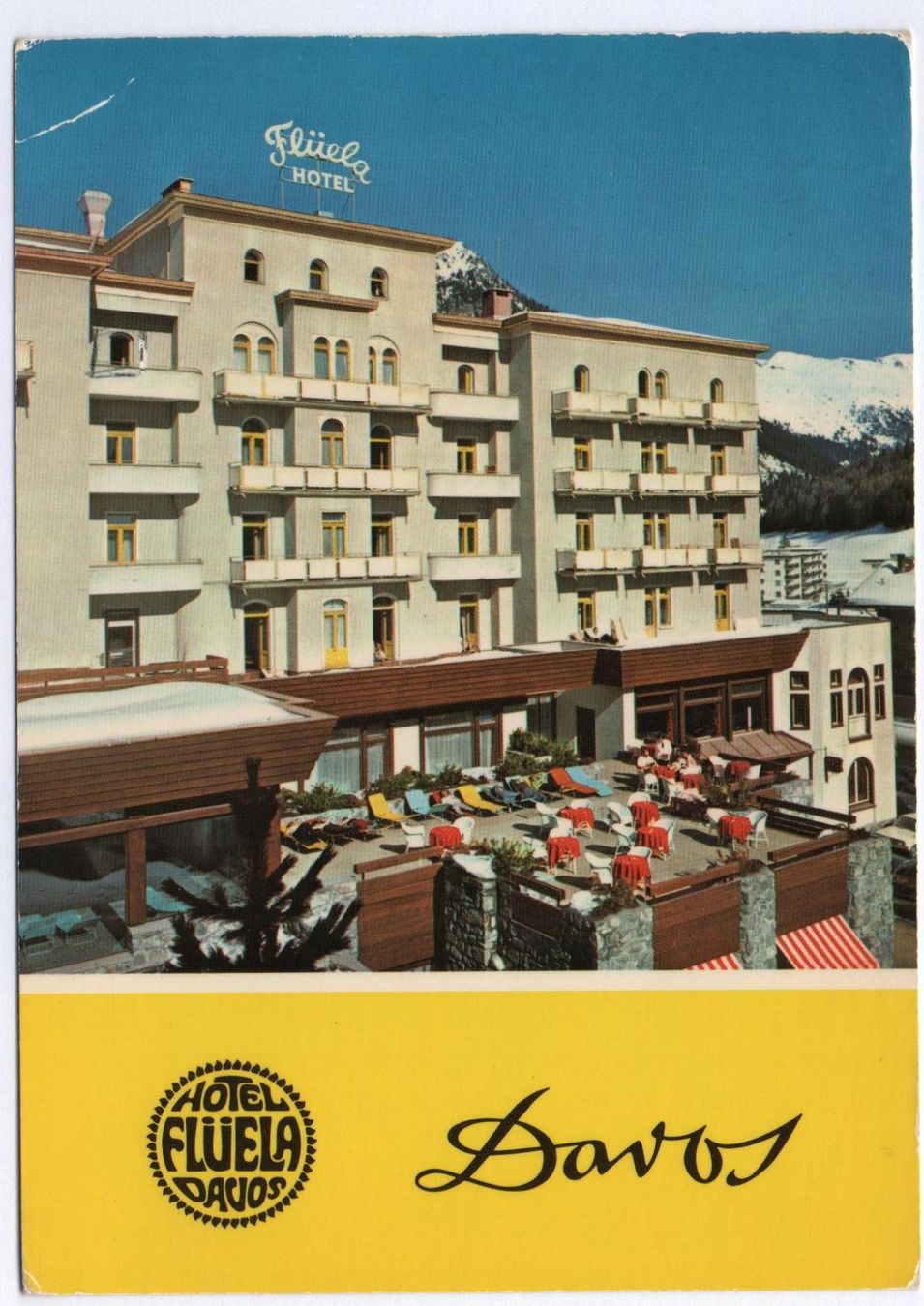 Cartoline postali: 4 x Ansichtskarten DAVOS – Usato da Jona venduto da philajona 2