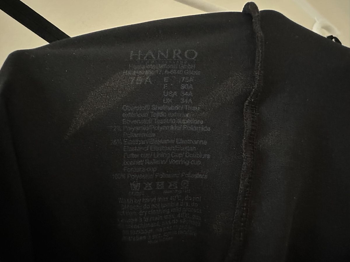 Hanro Autres dessous: Hanro Spaghetti Top black  – D'occasion à Trimbach par Goldchild_8 2