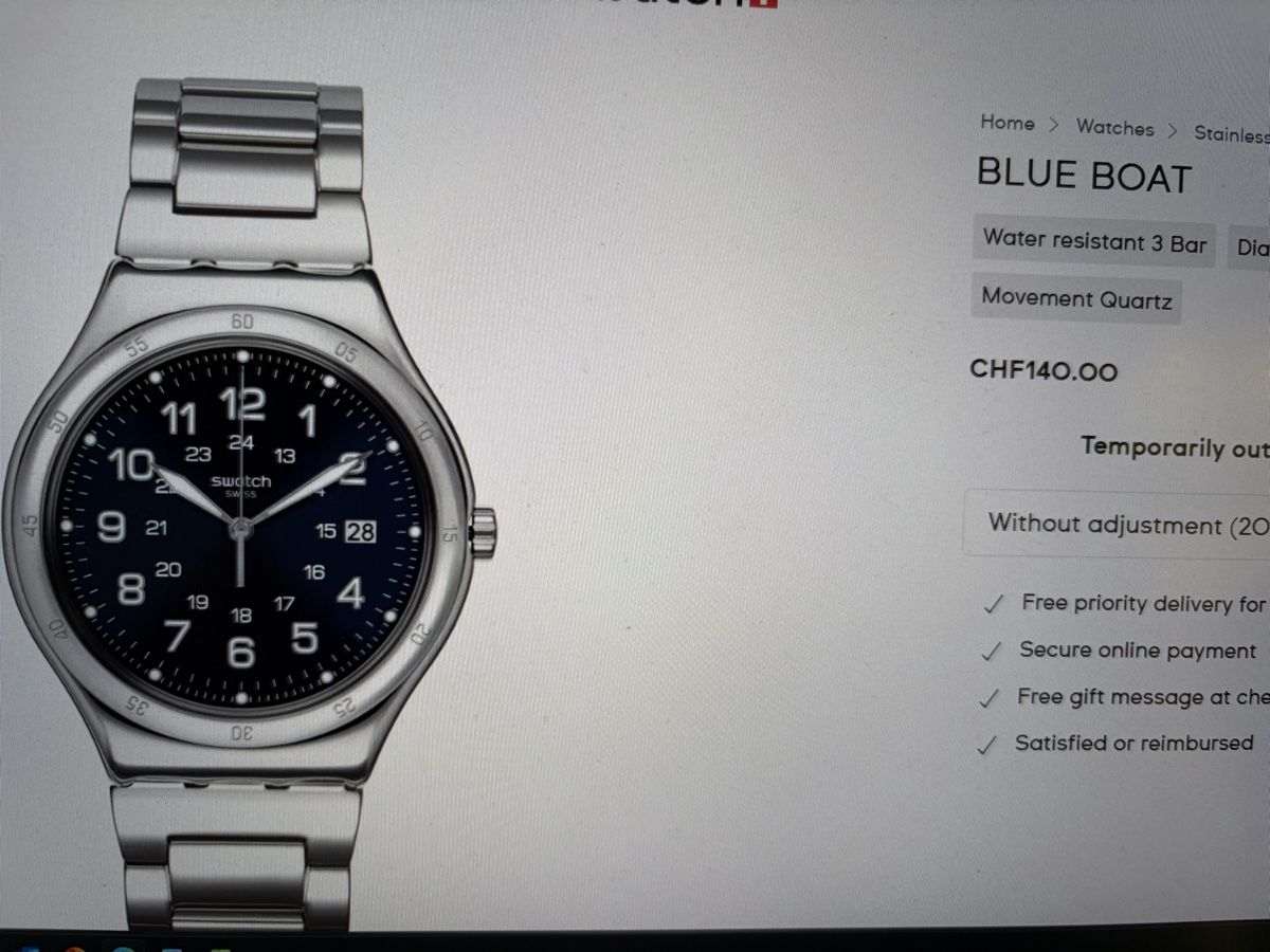 Swatch Uhren: Swatch irony blue 2026 – Gebraucht aus Vevey von Eiden77 9