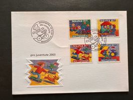 Sonderbrief  2003 Pro Juventute   FDC (R470)
