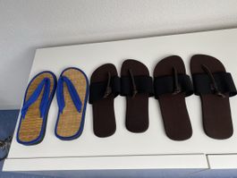 3 Hotel Flip Flops zusammen, NEU, ungetragen