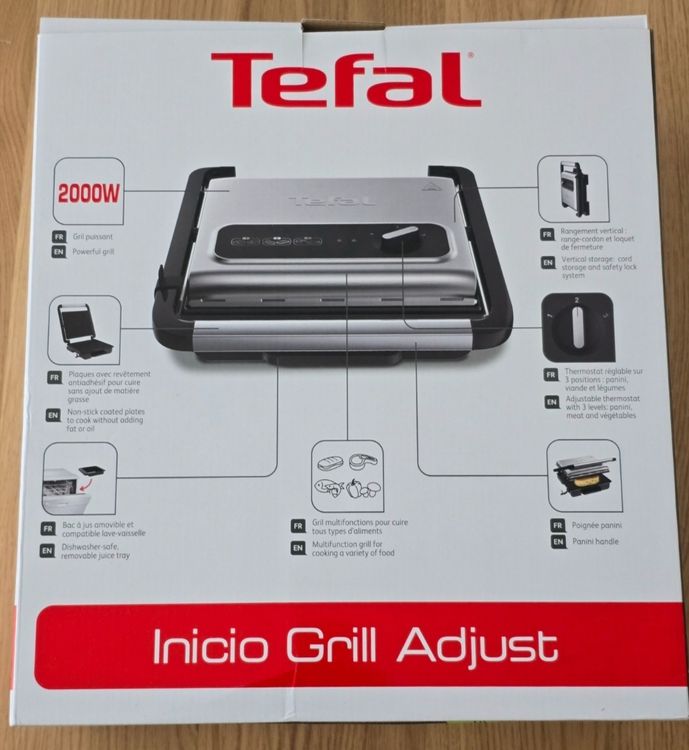 Tefal Kontaktgrill Inicio Adjust Gc242d