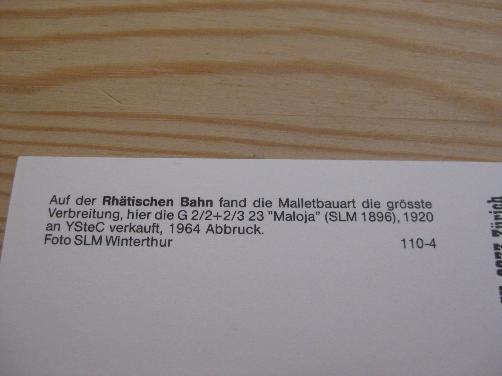 Cartoline postali: AK Dampflok Maloja – Nuovo (secondo la descrizione) da Malters venduto da Marosko 2