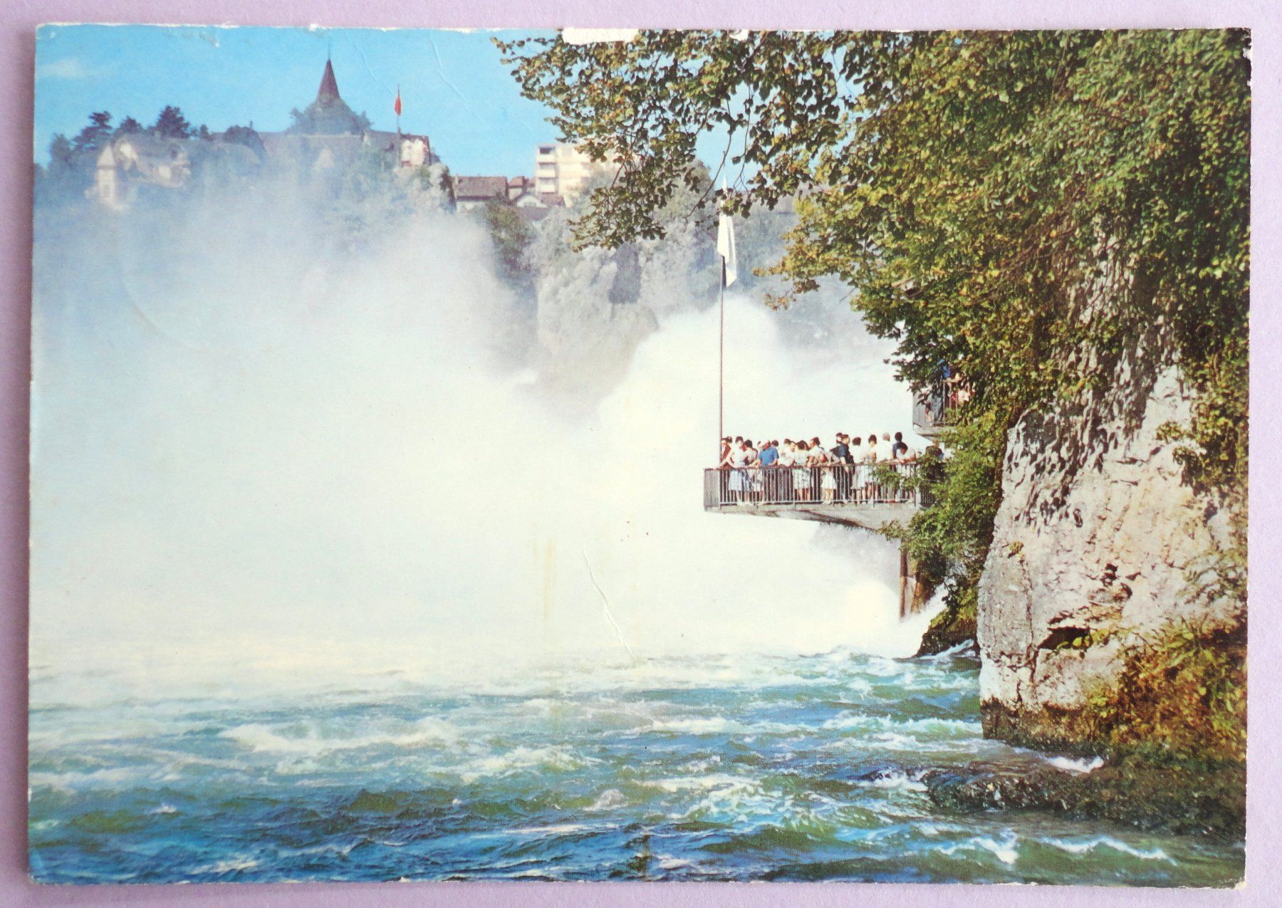 Cartoline postali: Rheinfall mit Fischetz – Usato da Fétigny venduto da Billy2miny