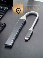 Kartenlesegerät Mini USB Typ C Hub 4-Port Adapter Neu Alu
