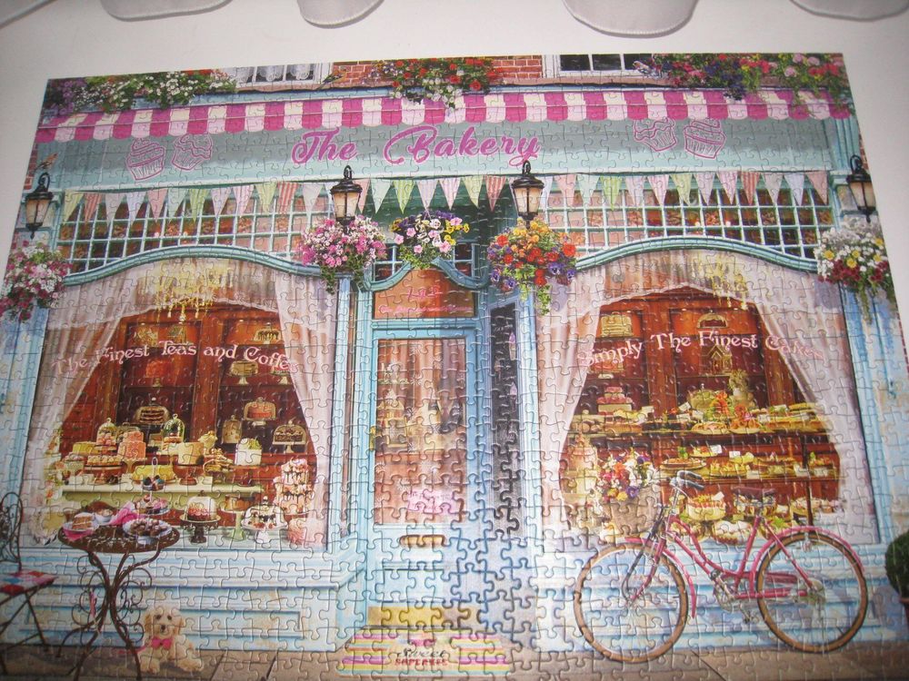 Eurographics 1000-Piece Puzzle 'Cups, Cakes & Company' By Garry Walton - Baking Treats Gingerbread House Scene - View #8