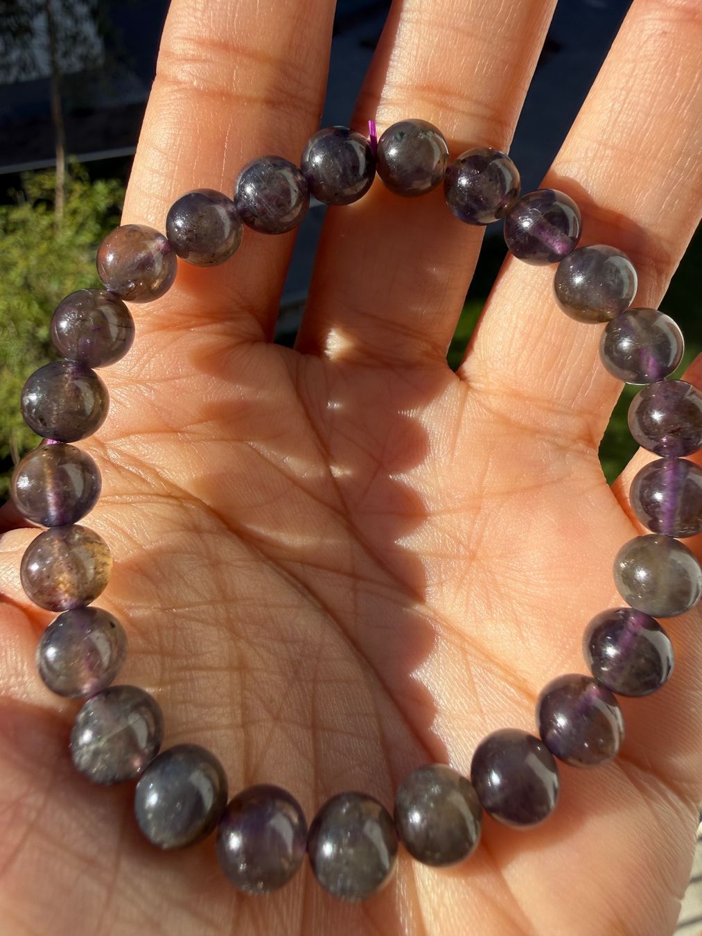 Bracciali & Braccialetti: Iolith Elastisches Perlenarmband (ca8mm) – Usato da Jegenstorf venduto da SteinGlanz 8