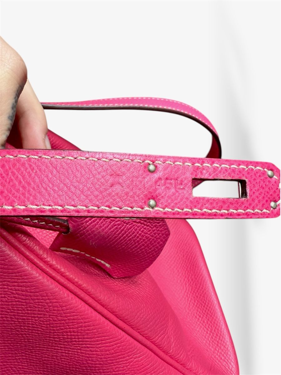 Hermès Borse da donna: Sac Hermès Kelly 32 rose – Usato da Versoix venduto da Monjolitresor 7