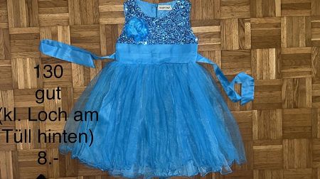 Festliches blaues Kleid Grösse 130