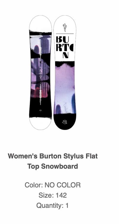 BURTON STYLUS NO COLOR size 142 snowboard Comprare su Ricardo