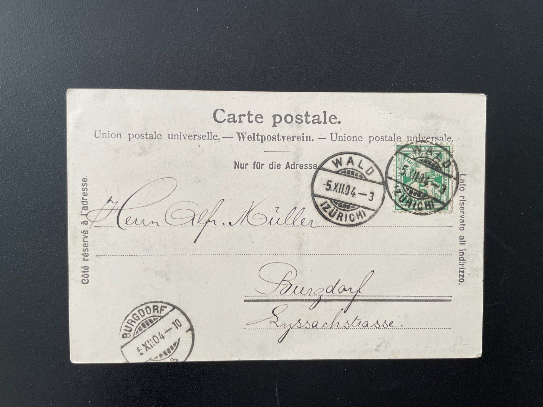Cartes postales: AK ZH Wald – D'occasion à Thal par Danny82 1