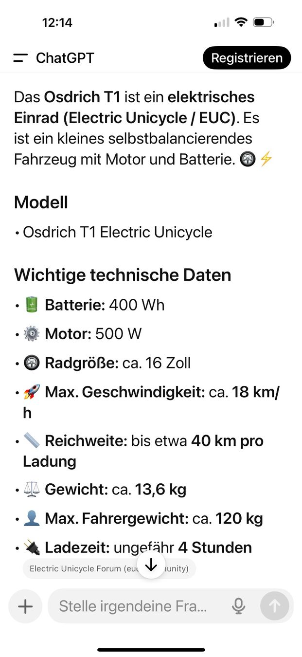 Velos: Rad Einrad für Einsteiger – Gebraucht aus Weggis von Eidefix 6