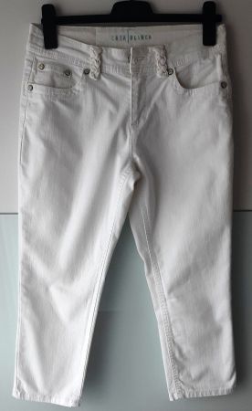 Weisse 7/8-Hose Damen Gr. 36