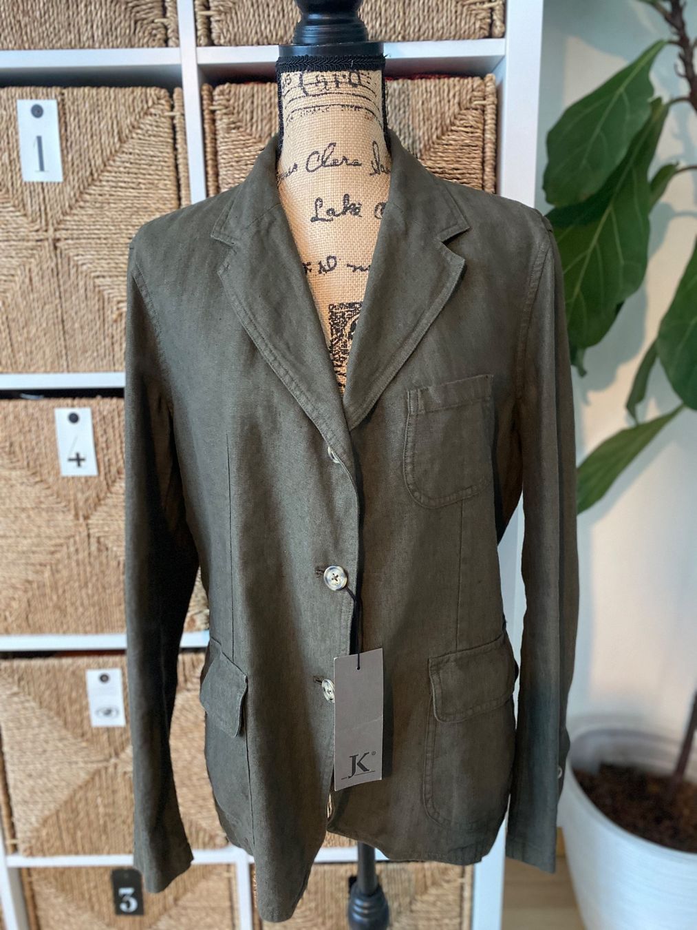 Jacken: Linen jacket, size L, new. – Neu (gemäss Beschreibung) aus Safenwil von rgs_tg62 5