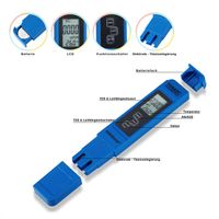 Digitaler Wassertester 3in1 TDS-, EC- und Temp. (NEU/OVP)