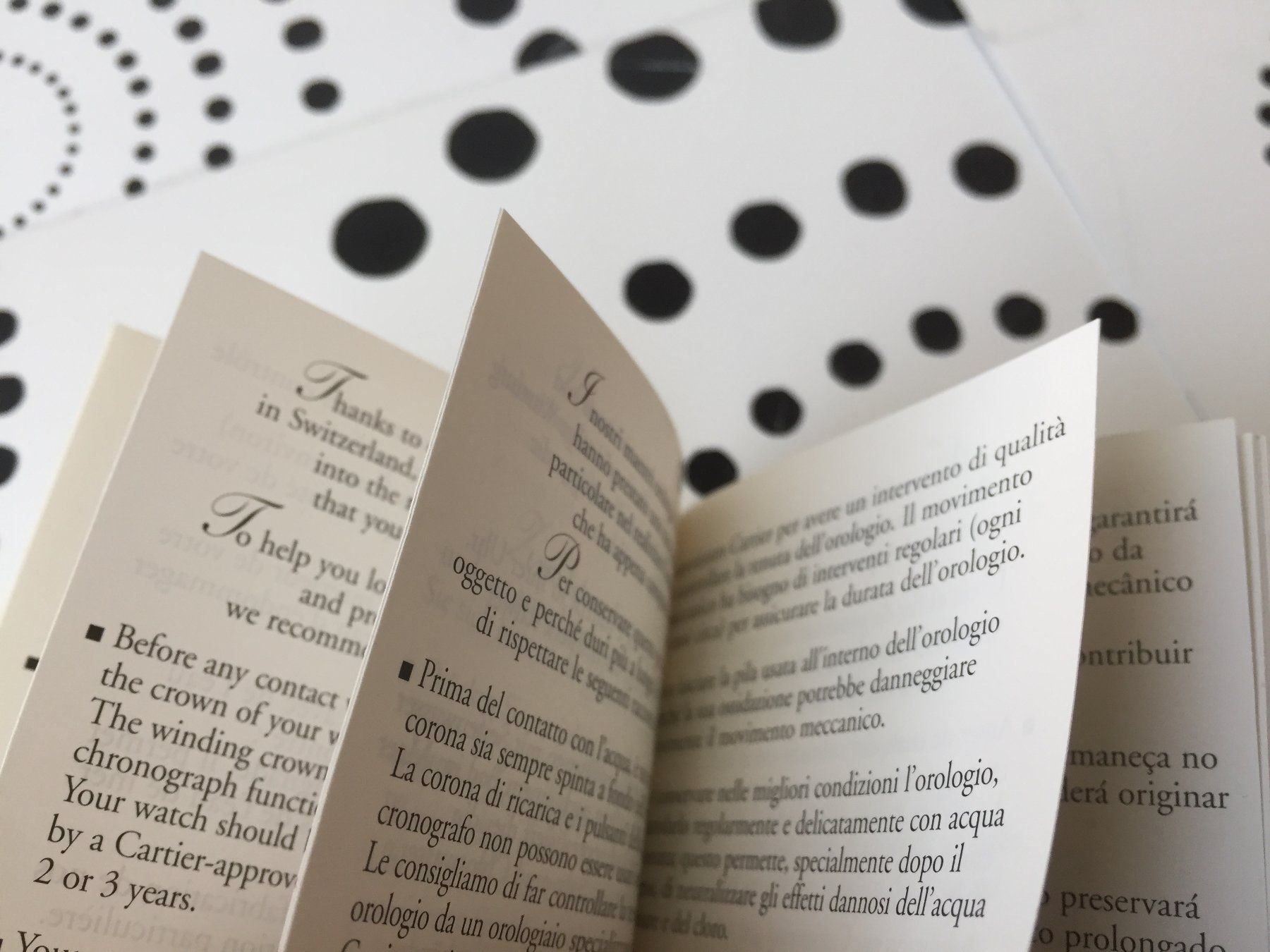 Documenti: CARTIER ORIGINAL OPERATING INSTRUCTIONS !!! – Nuovo (secondo la descrizione) da Epalinges venduto da dream-watch 2