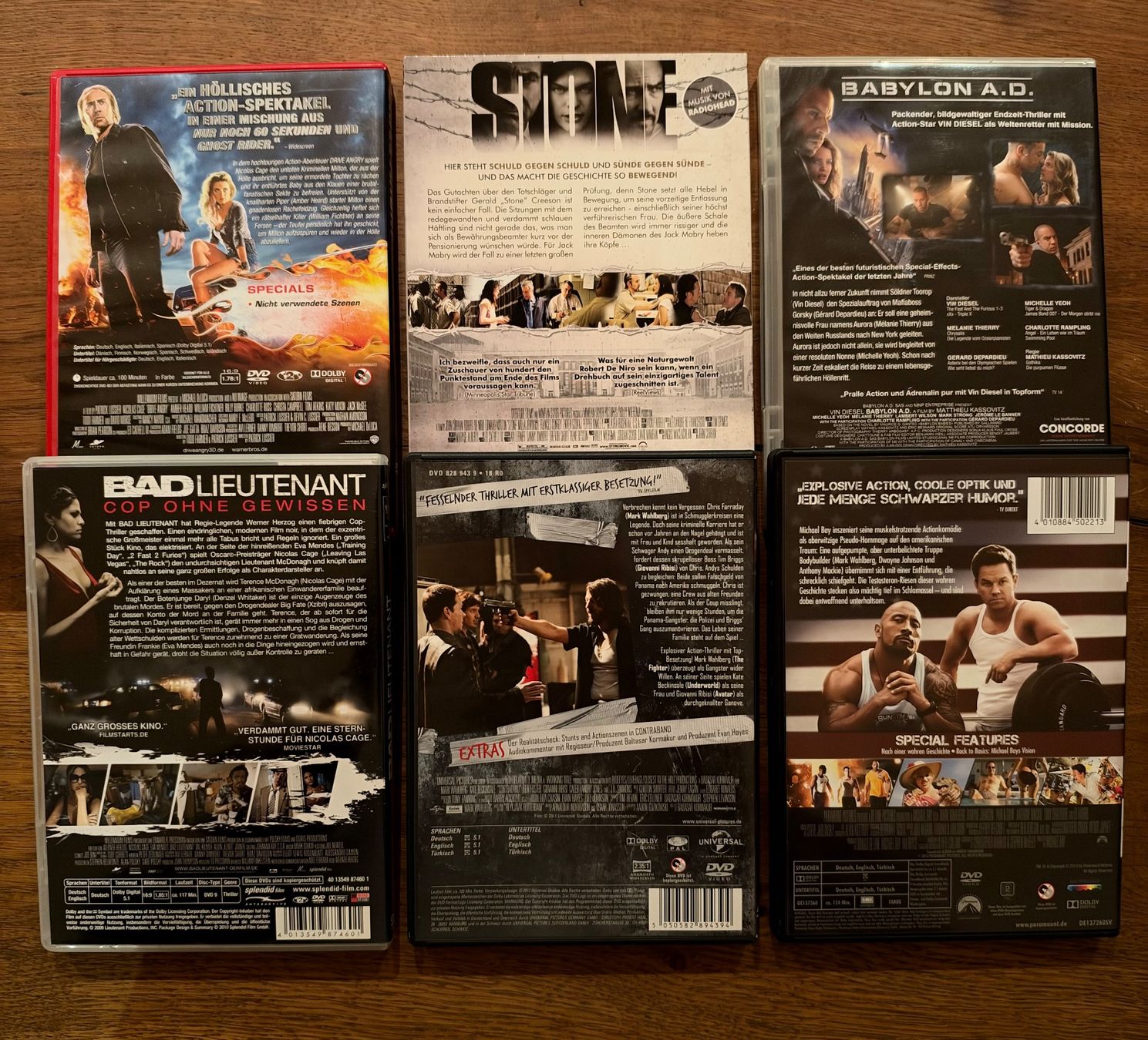 Tutti i DVDs: 6 Action-Filme auf DVD – Usato da Alpnach Dorf venduto da ben_zb29 1