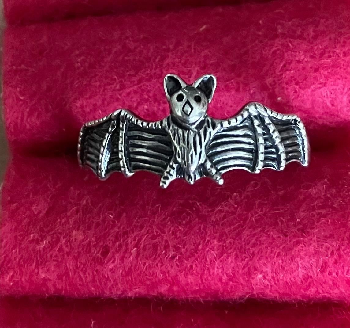 Anelli: Fledermaus Ring 925 Silber, Halloween, Gothic,🦇 – Usato da Hochfelden venduto da powerplay61