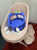 Bebe-jou Babybadewanne mit Ständer und Zubehör beige