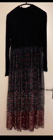 Schönes Herbstkleid, Schwarz, Grösse L Top Zustand!