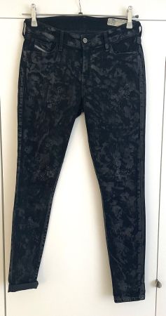 DIESEL Jeans, Slandy, schwarz/grau