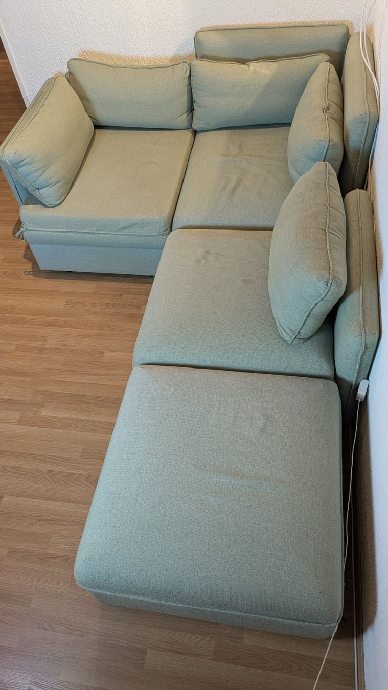 Ikea Divani: IKEA Ecksofa in Hellgrün mit Schlaffunktion und Stauraum – Usato da Münsingen venduto da sb42 4
