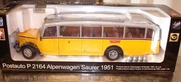 Saurer Modellautos: SAURER L4C POSTBUS  ALPENWAGEN 1:24 – Neu und originalverpackt aus Suhr von Moebelsiralfred 1