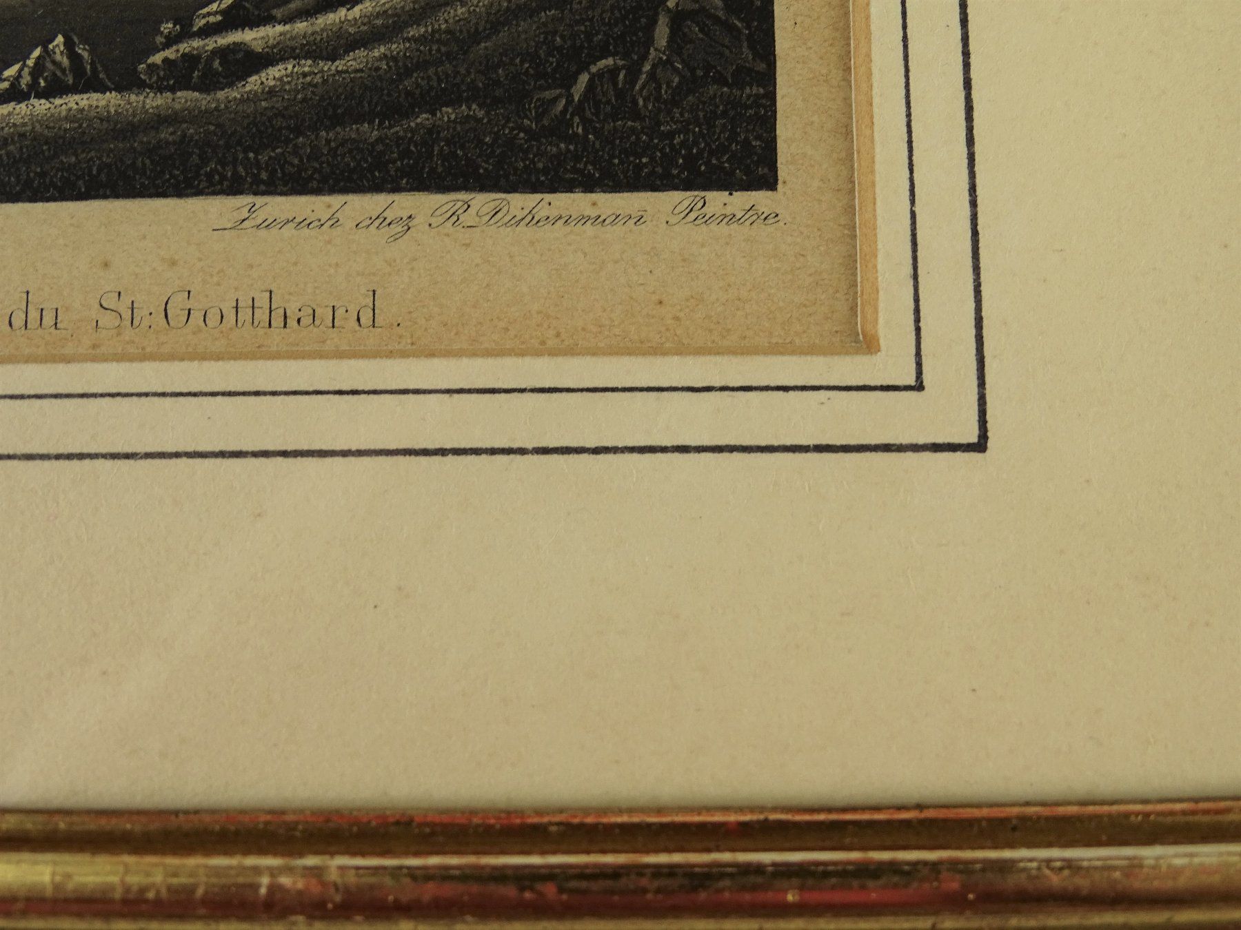 Incisioni: GÖSCHENEN, AQUATINTA UM 1885 – Usato da Grüningen venduto da Kartensammler 4