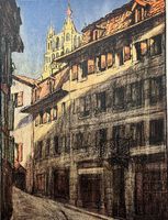 Hedwig Krönig (1875-1953) Lithographie handsigniert