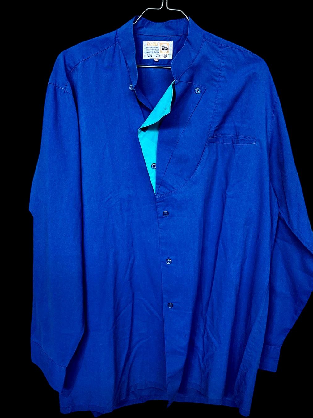 Camicie: Vintage DaDi Button-Down Hemd mit Türkis-Akzent - Größe 40 – Usato da Zug venduto da vinokilo 1