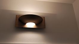 Brushed gold metal dimmable wall lamp 80W
