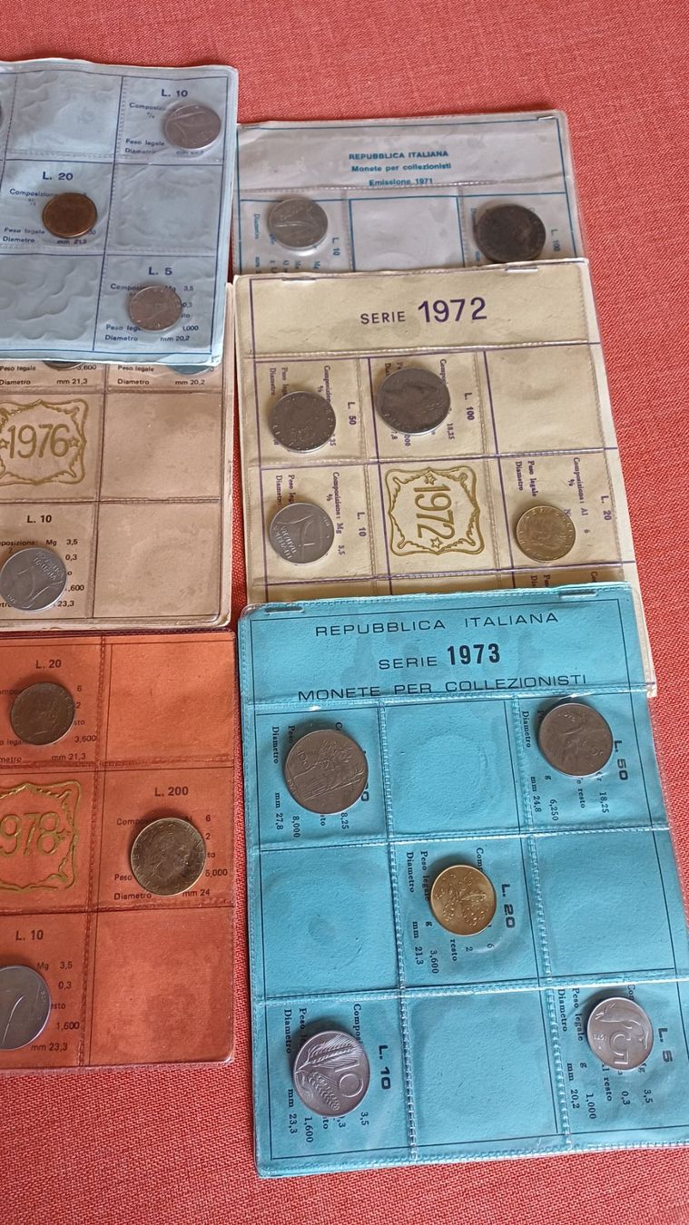Tutti le monete: Italien 1971 - 1979 – Usato da Rorschach venduto da Elfriede1920 2