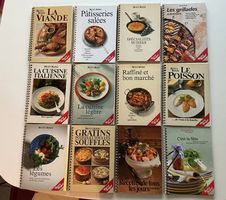 Lot de 12 livres de recettes BETTY BOSSI