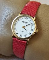 RAYMOND WEIL GENEVE Saphire 18k Vergoldet Elegante Damenuhr
