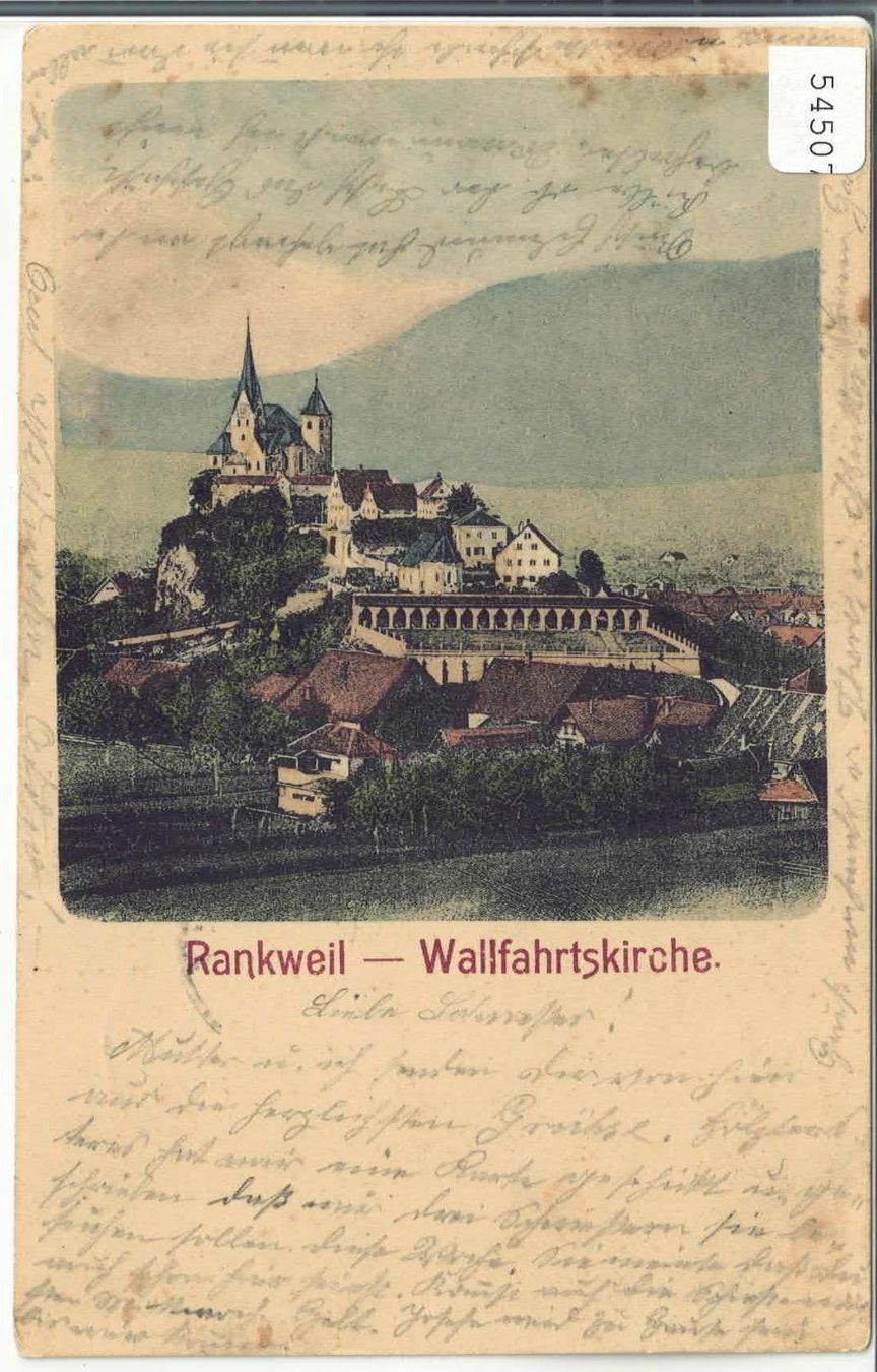 Cartoline postali: Rankweil - Wallfahrtskirche - Litho – Usato da Ettingen venduto da Kartenplanet