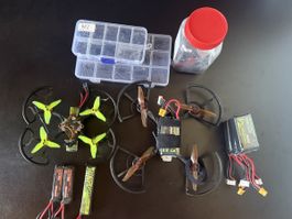 Deux drones fpv avec telecommande et lunettes