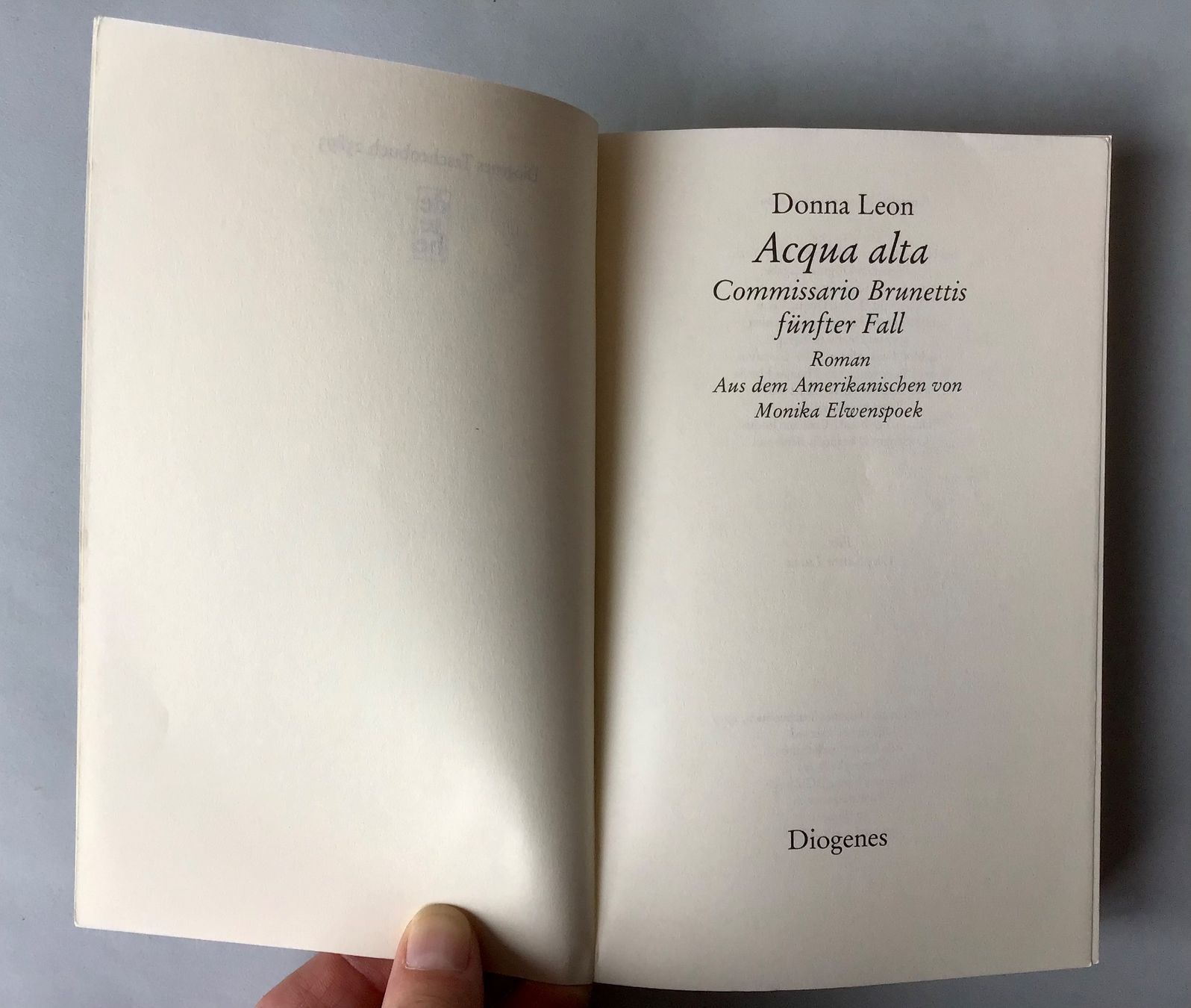 Bücher: Commissario Brunetti, Donna Leon: Acqua alta - Fall 5 – Neu (gemäss Beschreibung) aus Bubendorf von Alpenheidi 2
