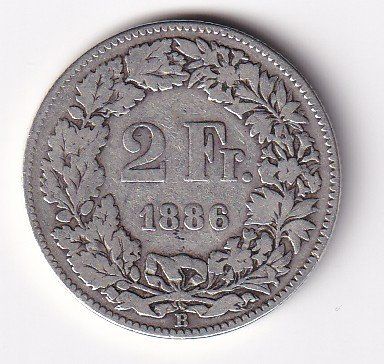 Tutti le monete: 2 Franken 1886 rar – Usato da Neuchâtel venduto da karlpierrino